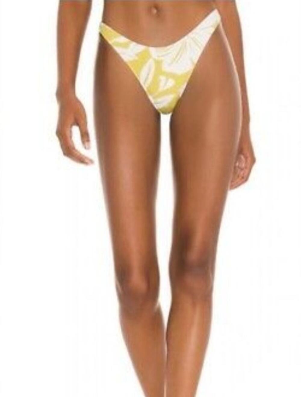 L*Space Rylee Bikini Bottom Itsy Cut in Havana Blooms Green Size Medium